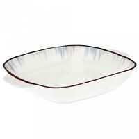 Блюдо фарфоровое "Полярные зори" (226х182х41 мм)