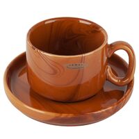 Чашка с блюдцем "Wooden Grain"