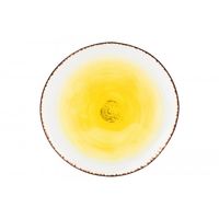 Тарелка фарфоровая "Кантри" (182 мм; желтая)
