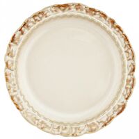 Тарелка мелкая фарфоровая "Янтарь" (156 мм)