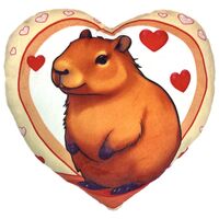 Мягкая игрушка "Сердце капибара" (33х30х12 см)