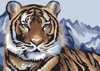 Картина по номерам "Взгляд тигра" (160х130 мм)