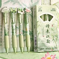 Набор ручек гелевых черных "Окружающий мир" (4 шт.; 0,5 мм)