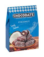 Конфеты "Финики с миндалем в молочном шоколаде. С кокосом" (33 г)
