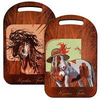 Доска разделочная деревянная "Игривая грива" (290х185 мм)