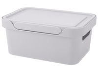 Ящик для хранения с крышкой "Luxe" (27х19х12 см; серый)