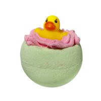 Бомбочка для ванны "Сфера с твердой пеной и сувениром"