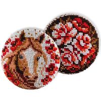 Набор для вышивания бисером "Талисман Жостово" (80х80 мм)