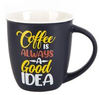 Кружка "Кофе - это всегда хорошая идея" (черный)