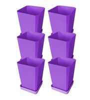 Набор горшков для рассады (фиолетовый; 750 мл; 6 шт.)