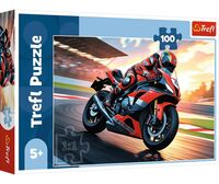 Пазл "Мотоцикл на треке" (100 элементов)