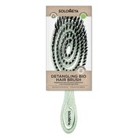 Расческа для волос "Detangling Bio Hair Brush With Natural Boar Bristle Green"