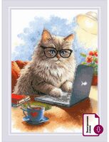 Набор для вышивания "Писатель мяумуаров" (210х300 мм)