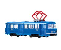 Машинка инерционная "Трамвай №77" (синий)