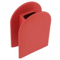 Ваза керамическая "Баухаус" (23 см; красный)