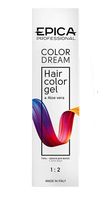 Гель-краска для волос "Colordream" тон: 10.71 светлый блондин шоколадно-пепельный
