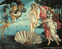 Картина по номерам "Сандро Боттичелли. Рождение Венеры" (400х500 мм)