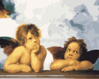 Картина по номерам "Ангелы Сикстинской Капеллы" (400х500 мм)