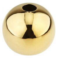 Ваза керамическая "Сфера" (10,5 см; золотой)