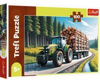 Пазл "Трактор-лесовоз" (100 элементов)