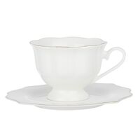 Чашка с блюдцем "Лаура" (с золотой отводкой)