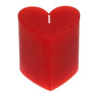Свеча декоративная "Столбик в форме сердца" (7 см)