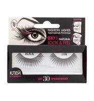 Пучки накладных ресниц "Fashion Lashes №104" (чёрный)
