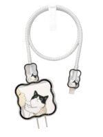 Защита на зарядное устройство "Кошка" (белый)