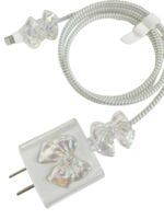 Защита на зарядное устройство "Бант" (прозрачный)