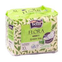 Гигиенические прокладки "Bella Flora. С экстрактом зеленого чая" (10 шт.)