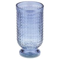 Ваза стеклянная "Маркуль-3" (21,5 см; черничный)