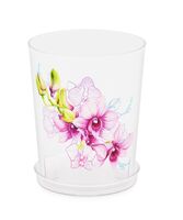 Цветочный горшок "Орхидея" (0,7 л; прозрачный)