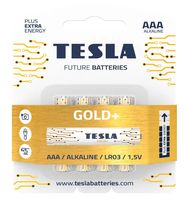 Батарейка Tesla AAА GOLD+ Gold Alkaline LR03 (4 шт.)