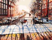 Картина по номерам "Транспорт Амстердама" (400х500 мм)
