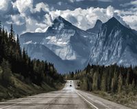 Картина по номерам "Дорога в горы" (400х500 мм)