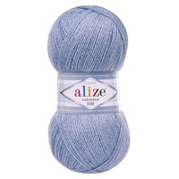 Пряжа "Lanagold 800 №221" (100 г; 730 м; светллый джинс меланж)