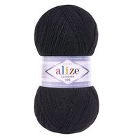 Пряжа "Lanagold 800 №60" (100 г; 730 м; черный)