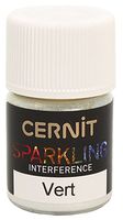 Мика-порошок "CERNIT Sparkling powder. Interference" (зеленый; 5 г)