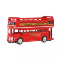 Машинка инерционная "Лондонский двухэтажный автобус" (красная)