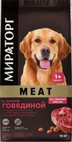 Корм сухой для собак "Meat. Для средних и крупных пород" (10 кг; сочная говядина)