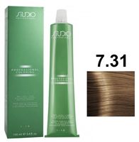 Крем-краска для волос "С экстрактом женьшеня и рисовыми протеинами" тон: 7.31, бежевый блонд