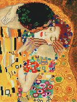 Алмазная вышивка-мозаика "Густав Климт. Поцелуй" (300х400 мм)