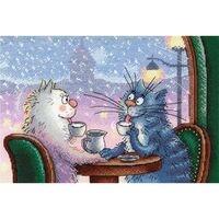 Набор для вышивания "Замурчательное свидание" (160х230 мм)