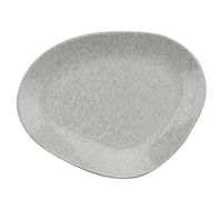 Тарелка фарфоровая (220 мм; серый)