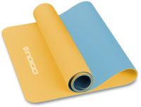 Коврик для йоги "IN106" (173х61х0,5 см; желто-голубой)