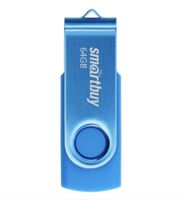 USB Flash Drive 64GB SmartBuy Twist Blue (SB064GB2TWB)