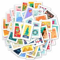 Набор виниловых наклеек "Почтовые марки"