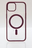 Чехол Case Acrylic MagSafe для iPhone 14 plus (бордовый блистер)