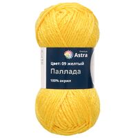 Пряжа "Паллада №09" (100 г; 100 м; желтый)