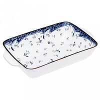 Блюдо-шубница фарфоровое "Севилья" (230х137х51 мм)